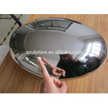 Mirror Polishing Cobble Outdoor Decoration Stainless Steel Sculpture